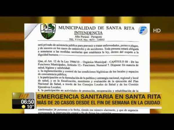 Santa Rita toma medidas ante delicada situación por coronavirus