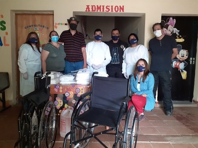 Campo Aceval: Donan insumos para protección del personal de blanco