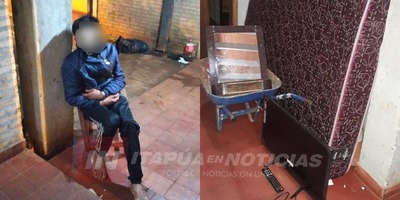 POLICÍAS SORPRENDEN HURTANDO A UN HOMBRE Y ÉSTE LOS GUÍA A SU AGUANTADERO.