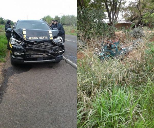 Camioneta de la Patrulla Caminera protagoniza un accidente en Yby Yaú
