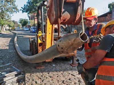 Calles alternativas en zona de obras cloacales de San Lorenzo - Nacionales - ABC Color