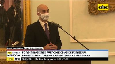 EE.UU. donó 50 respiradores al ministerio de Salud - ABC Noticias - ABC Color