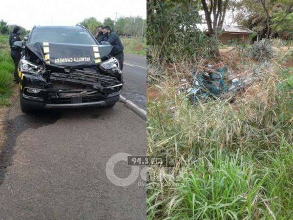 Camioneta de la Patrulla Caminera protagoniza un accidente en Yby Yaú