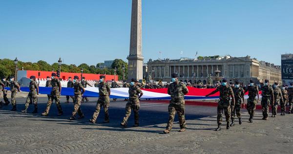 Francia conmemoró en modo Covid-19 la toma de la Bastilla
