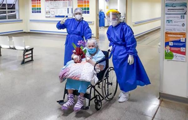 Abuelita de 94 años superó al Covid-19