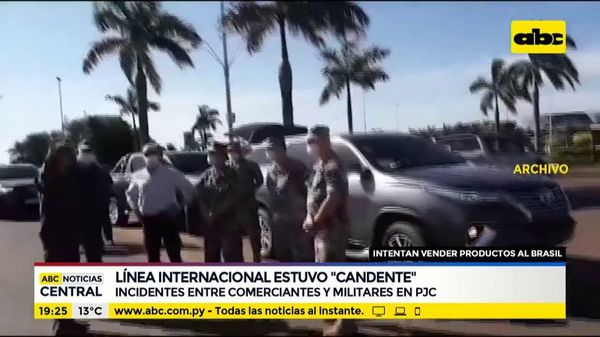 Incidentes entre comerciantes y militares en PJC - ABC Noticias - ABC Color