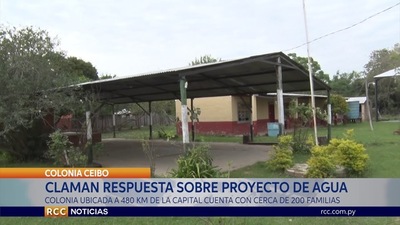 COLONIA CEIBO: CLAMAN RESPUESTA SOBRE PROYECTO DE AGUA