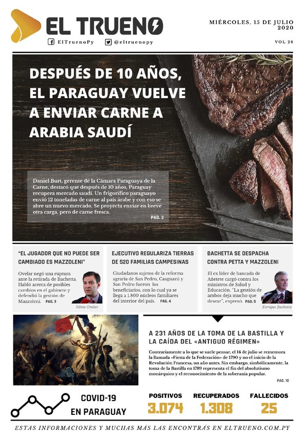 E-paper 15 de Julio 2020 - El Trueno