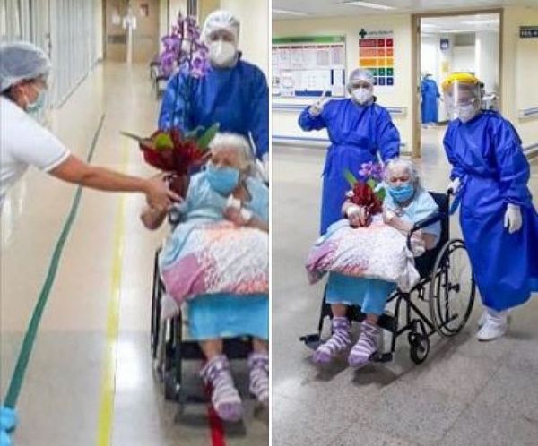 Abuelita de 94 años supera el coronavirus