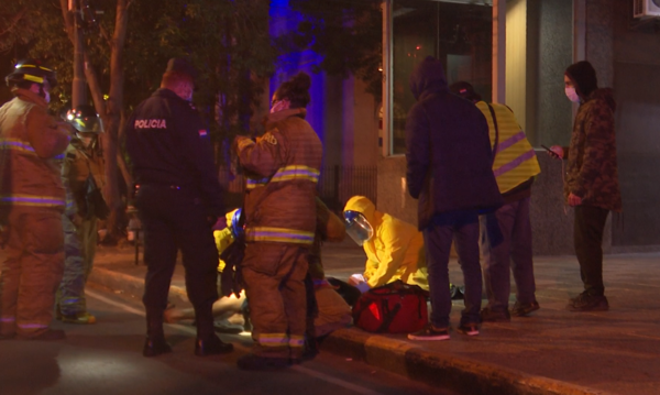 Frío, carencia y violencia en el centro de Asunción