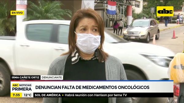 Denuncian falta de medicamentos oncológicos en IPS - ABC Noticias - ABC Color