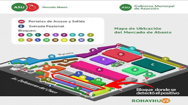 Cierran bloque del Abasto por un caso de COVID-19