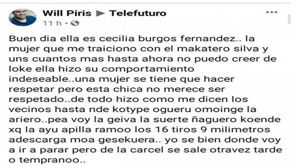 Amenazó de muerte en grupo de Facebook y quedó detenido