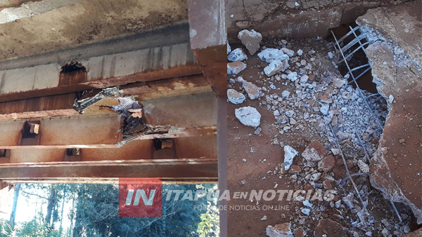 INTENDENTE DE EDELIRA DISPONE URGENTE REPARACIÓN DE PUENTE.