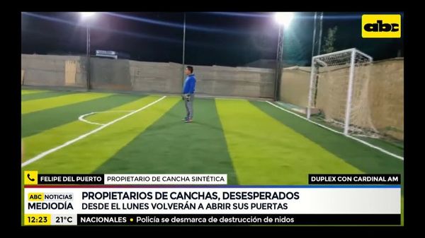 Canchas sintéticas abrirán desde el lunes - ABC Noticias - ABC Color