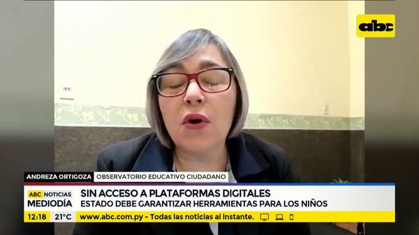 Miles de niños sin acceso a plataformas digitales - ABC Noticias - ABC Color