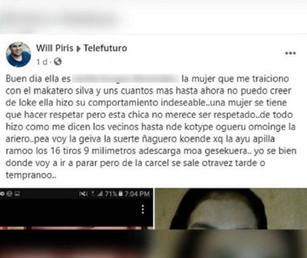 Detenido por amenazar a su expareja en Facebook