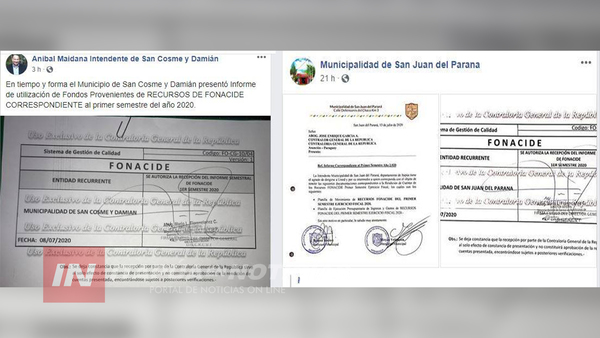 MUNICIPIOS RINDEN CUENTA SOBRE USO DE RECURSOS FONACIDE.