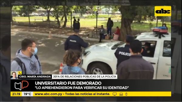 Universitario fue aprehendido por no querer colaborar con Policía - Mesa de Periodistas - ABC Color