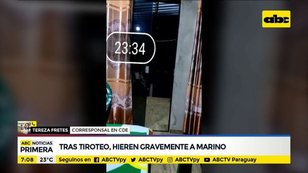 Tras tiroteo en el Este, hieren gravemente a marino - ABC Noticias - ABC Color