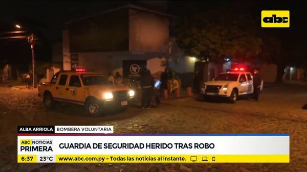 Guardia de seguridad herido tras robo en Lambaré - ABC Noticias - ABC Color