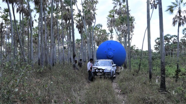 Contra toda adversidad construyen planta de tratamiento en comunidad alejada del Chaco