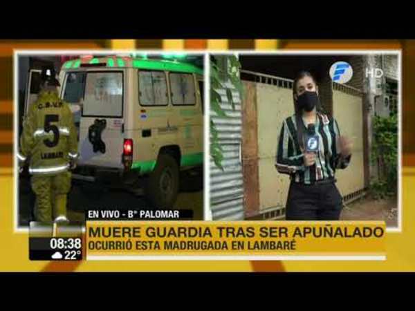Asesinan a puñaladas a un guardia en Lambaré