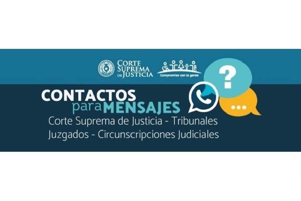 Consultas a secretarías y juzgados vía WhatsApp