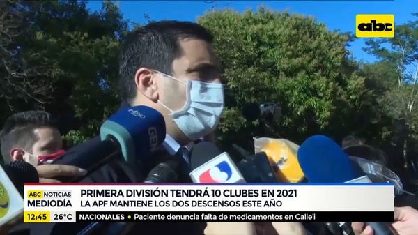 Primera División tendrá 10 clubes en el 2021 - ABC Noticias - ABC Color
