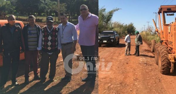 Reparan camino vecinal en zona de Potrero Sur