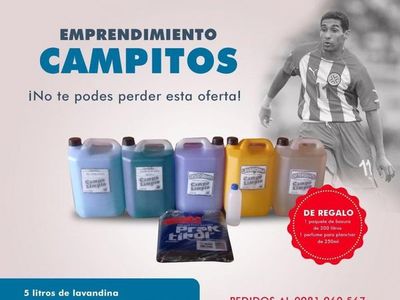 Histórico exjugador ofrece productos de limpieza para subsistir