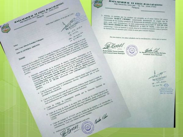 Formalizan denuncia contra el intendente José Carlos Acevedo; la fiscalía sigue con su silencio cómplice