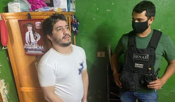 SENAD capturó a distribuidor de cocaína en Fernando de la Mora