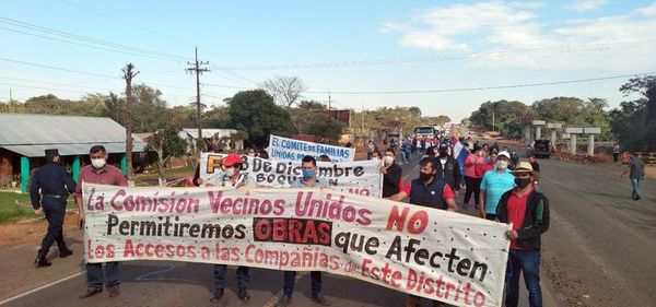 Anuncian bloqueo drástico de ruta si no modifican obra - Nacionales - ABC Color