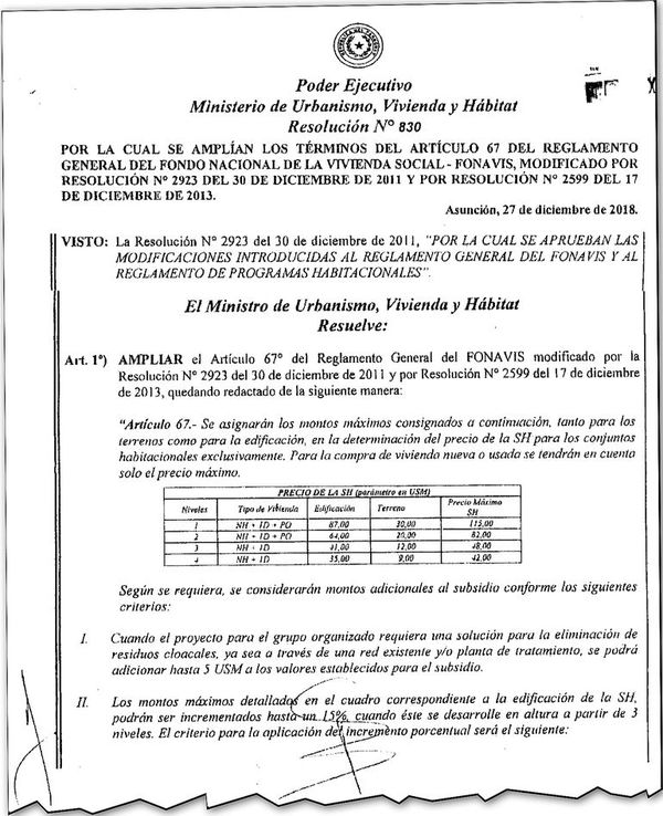 Durand subió precios de viviendas con justificación en obras cloacales - Nacionales - ABC Color