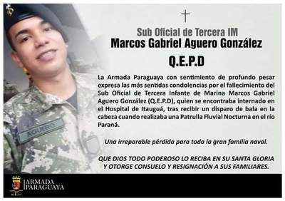 Fallece joven militar baleado durante patrulla fluvial - Noticde.com