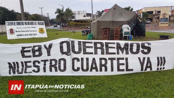 BOMBEROS Y EBY LLEGAN A UN ACUERDO TEMPORAL Y SE LEVANTA MEDIDA DE FUERZA