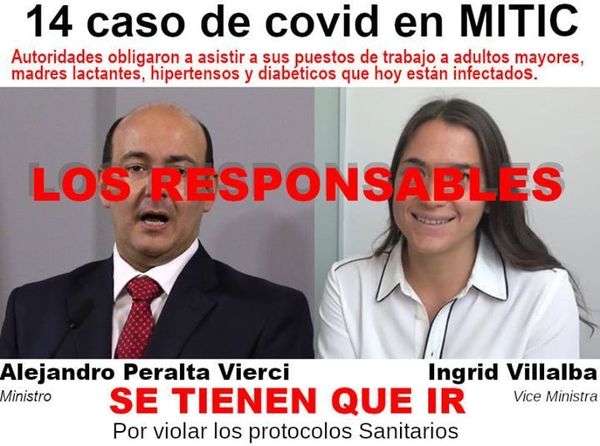 Sindicato de periodistas exige destitución de autoridades del MITIC ante confirmación de 14 casos de COVID en medios estatales - ADN Paraguayo