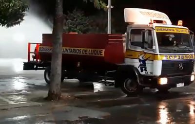 Prosiguen tareas de desinfección en Luque