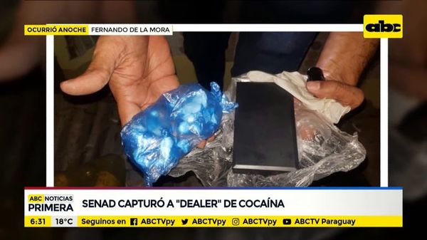 SENAD capturó a “dealer” de cocaína - ABC Noticias - ABC Color