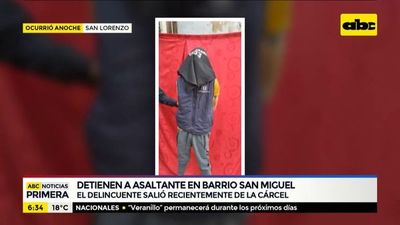 Detienen a asaltante en San Lorenzo - ABC Noticias - ABC Color