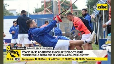 Pablo Zeballos y los 35 positivos en el 12 de octubre - ABC Noticias - ABC Color