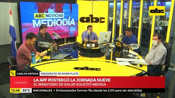 Postergan el retorno del Torneo Apertura - ABC Noticias - ABC Color