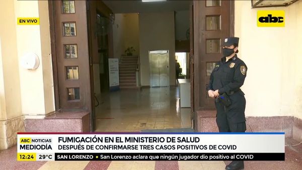 Ante casos de COVID 19, fumigan el ministerio de Salud - ABC Noticias - ABC Color