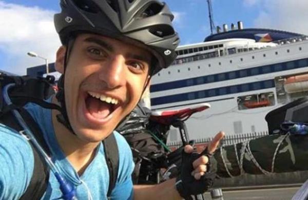 Joven recorre 3.000 kilómetros en bicicleta para ver a su familia en cuarentena - SNT