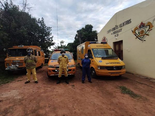 Bomberos de Villarrica, en cuarentena tras asistir a paciente con Covid-19