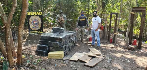 SENAD incauta casi 2 toneladas de marihuana y destruye campamento