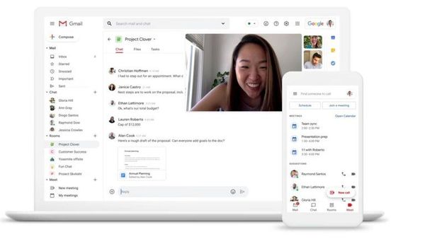 Gmail incorporará chats, documentos y videollamadas en un mismo lugar