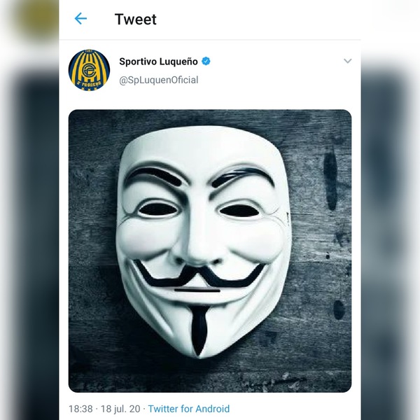 ¿“Anonymous” hackeó la cuenta oficial del Sportivo Luqueño? - Megacadena — Últimas Noticias de Paraguay
