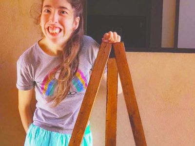 Solo pidió pintura y su arte terminó conmoviendo al rollo